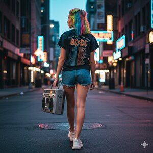 🎸 AC/DC 1980 North American Tour Graphic Tee Sm 2017 🎸